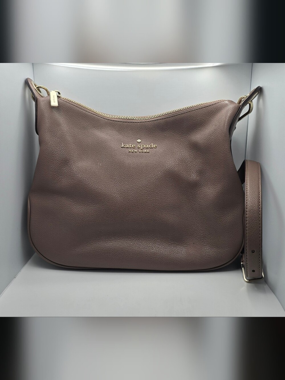 kate spade New York Taupe Leather Shoulder Bag